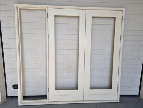 Meranti Achterpui, Tuindeuren hardhout 240 x 222 ( B x H ), Doe-het-zelf en Verbouw, Deuren en Horren, Nieuw, 215 cm of meer, 120 cm of meer