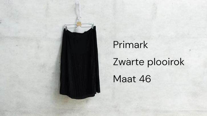 Primark zwarte plooirok mt 46/XXXL, Kleding | Dames, Grote Maten, Nieuw, Blouse of Tuniek, Zwart, Ophalen of Verzenden