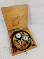 Meterset in houten koffertje met adapters en slang., Niet ingevuld, Gebruikt, Niet ingevuld, Ophalen of Verzenden