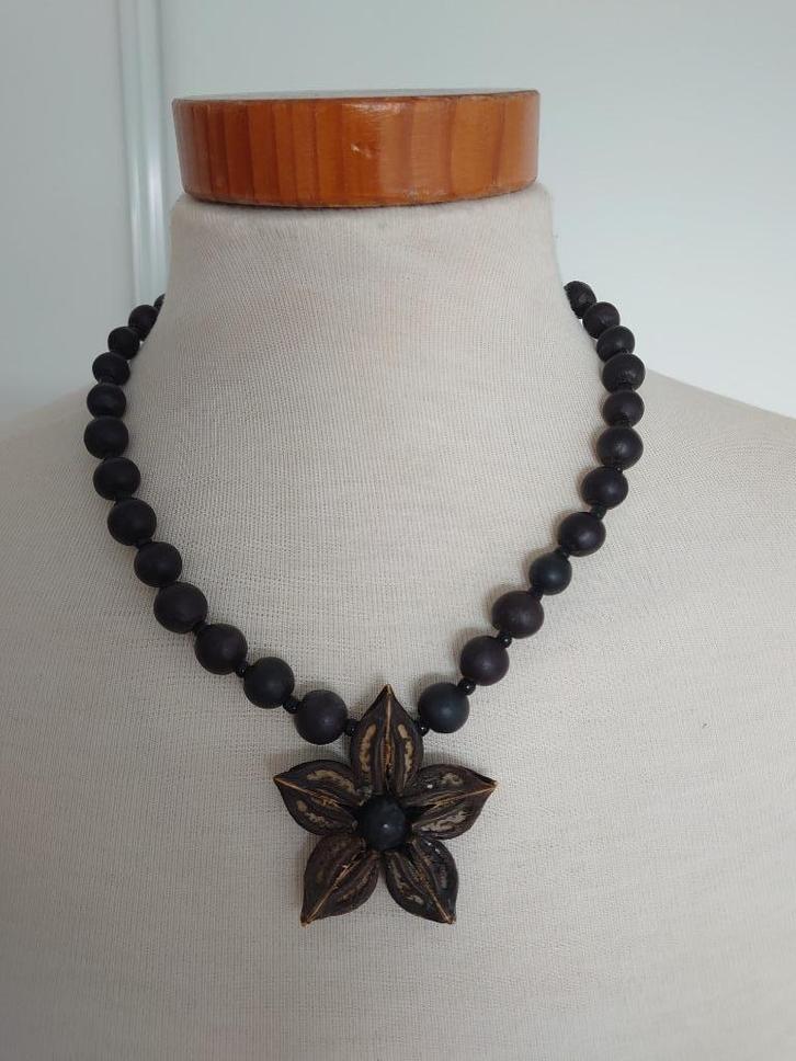 ketting, Sieraden, Tassen en Uiterlijk, Kettingen, Nieuw, Overige materialen, Bruin, Ophalen of Verzenden