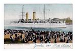 Den Helder 1906. Hr. Ms. Pantserdekschip  "Holland" (boot)., Verzamelen, Ansichtkaarten | Nederland, Ophalen of Verzenden, Voor 1920
