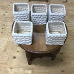 Bloempotten, Ophalen, Gebruikt, Wit, Aardewerk of Porselein