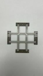 SB2317 Lego trein 4,5 v kruising grijs, Ophalen of Verzenden, Zo goed als nieuw
