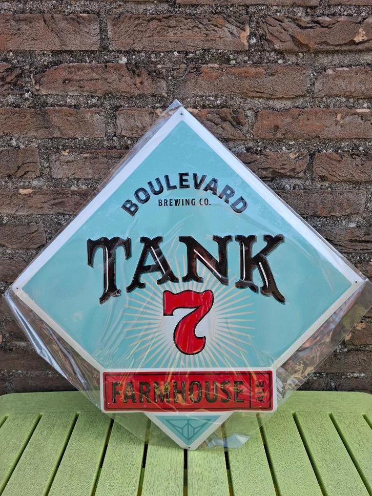 Origineel reclamebord bier Tank 7, Verzamelen, Biermerken, Nieuw, Reclamebord, Plaat of Schild, Overige merken, Ophalen of Verzenden