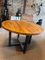 Mango houten eettafel 120 cm, Huis en Inrichting, Tafels | Eettafels, Ophalen, Rond, Zo goed als nieuw, Vier personen