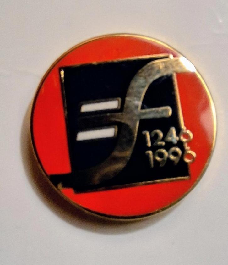 Vintage EF Speldje/Pin - 1245-1995, Verzamelen, Speldjes, Pins en Buttons, Gebruikt, Speldje of Pin, Overige onderwerpen, Ophalen of Verzenden