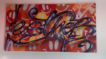 Graffity ‘schilderij’ met naam Esther beschikbaar voor biedingen