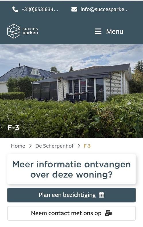 Stacaravan op de scherpenhof terwolde, Caravans en Kamperen, Stacaravans, tot en met 3, Ophalen