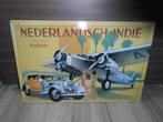OUD EMAILLE RECLAME BORD.   NEDERLANDSCH INDIE, Ophalen, Gebruikt, Reclamebord