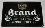 BRAND BIER : Metalen Bord BRAND Bierbrouwerij - Anno 1340, Verzenden, Nieuw, Reclamebord, Plaat of Schild, Brand