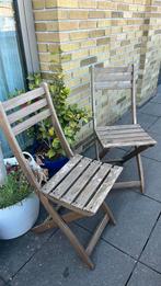 Ikea Askholmen 2x stoelen, Tuin en Terras, Ophalen, Gebruikt, Hout