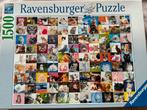 Ravensburger puzzel poezen 1500 stukjes, Hobby en Vrije tijd, Denksport en Puzzels, Verzenden, 500 t/m 1500 stukjes, Zo goed als nieuw