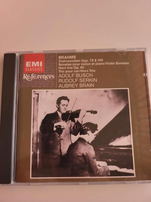 Brahms Vioolsonates - Adolf Busch, Rudolf Serkin, Cd's en Dvd's, Cd's | Klassiek, Gebruikt, Kamermuziek, Romantiek, Ophalen of Verzenden