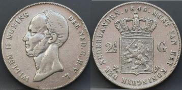 Rijksdaalder 1846 - 2 1/2 gulden 1846 lelie Willem 2 beschikbaar voor biedingen