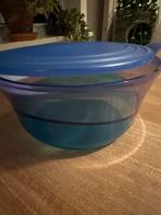 Tupperware Eleganzia Schaal 2,3L - Blauw Deksel, Huis en Inrichting, Keuken | Tupperware, Ophalen of Verzenden, Gebruikt, Blauw