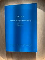 Nieuw Finance Tekst- en Opgavenboek - Vierde Druk, Nieuw, Ophalen of Verzenden, WO, M.B.J. Schauten