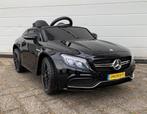 Mercedes C63s AMG zwart 12v afstandsbediening Leder/ rubberb, Ophalen of Verzenden, Nieuw