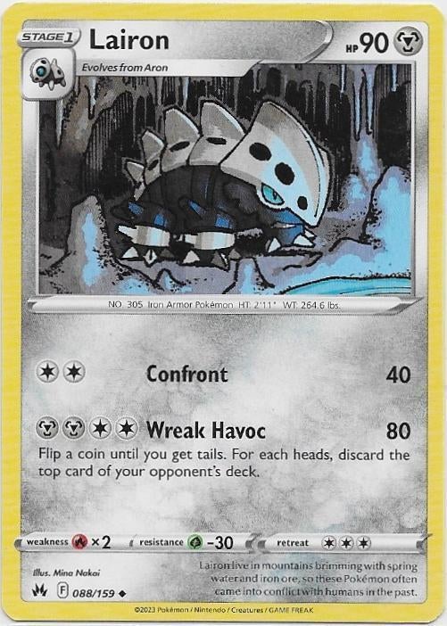 Crown Zenith,  Lairon [uncommon] 88/159, Ophalen of Verzenden, Nieuw, Losse kaart