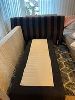Hofbord lengt 180 Bed 160x200 met matrassen en topper, Gebruikt, Bruin, Tweepersoons, Ophalen of Verzenden