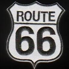 Patch - Route 66 - White/Black, Motoren, Kleding | Motorkleding, Overige typen, Dames, Heren, Kinderen, Nieuw zonder kaartje, Ophalen of Verzenden