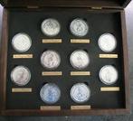 Queens Beasts, 10 delige 2 Oz set in kist,, Ophalen of Verzenden, Zilver