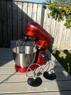 Bourgini Classic Kitchen Chef Keukenmachine - Rood, Witgoed en Apparatuur, 4 liter of meer, Ophalen, Zo goed als nieuw, 3 snelheden of meer
