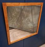 Grote houten spiegel 93 x 93 cm, Huis en Inrichting, Woonaccessoires | Spiegels, Ophalen, Gebruikt, Vierkant, 75 tot 100 cm