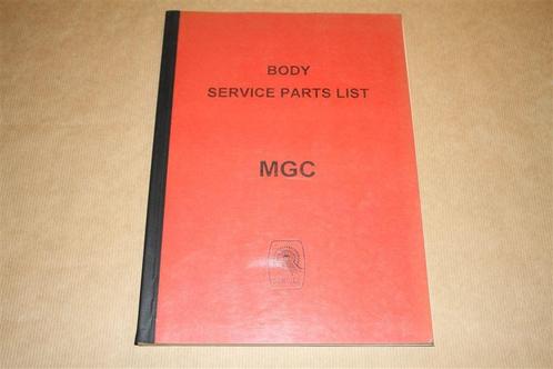 MG MGC Body Service Parts List - 1968, Auto diversen, Handleidingen en Instructieboekjes, Ophalen of Verzenden