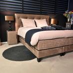 Serta Magnifique Boxspring Showmodel 180x210 30% goedkoper, Bruin, 210 cm, Tweepersoons, Ophalen of Verzenden