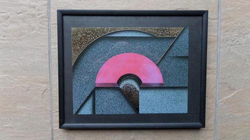 schilderij folie 20cm x 15cm zwarte kunststof lijst 26 x20,5, Huis en Inrichting, Woonaccessoires | Schilderijen, Tekeningen en Foto's