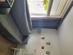 Grijze landelijke bank & loveseat te koop!, Huis en Inrichting, Banken | Bankstellen, Ophalen, Gebruikt, Driepersoons, 75 tot 100 cm