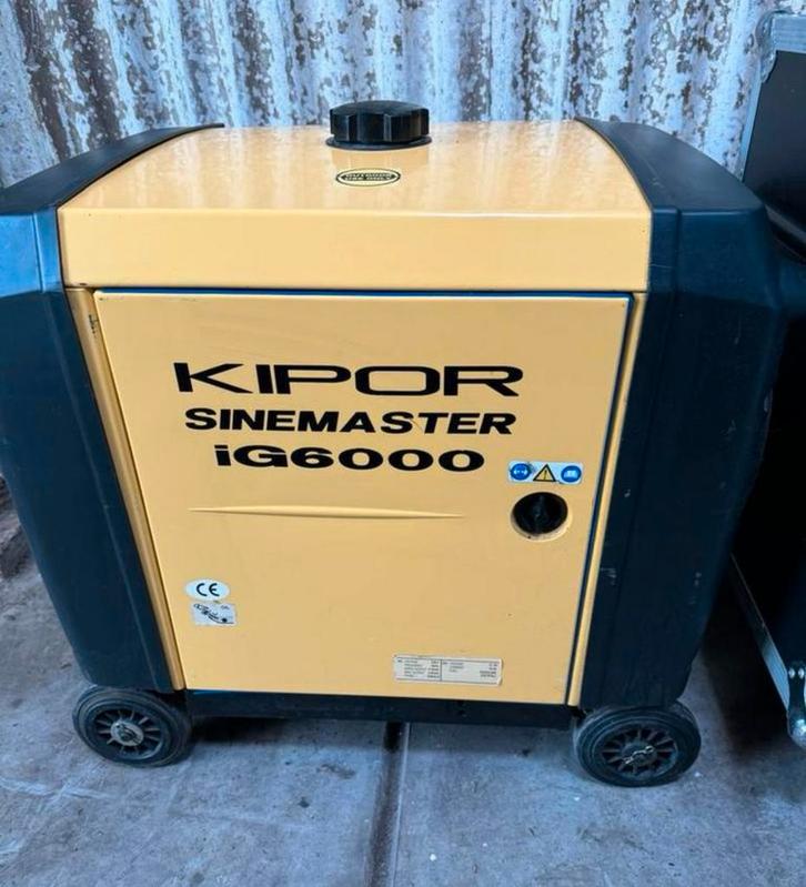 Kipor IGS 6000, Doe-het-zelf en Verbouw, Aggregaten, Gebruikt, Benzine, Minder dan 5 kVA, Ophalen of Verzenden