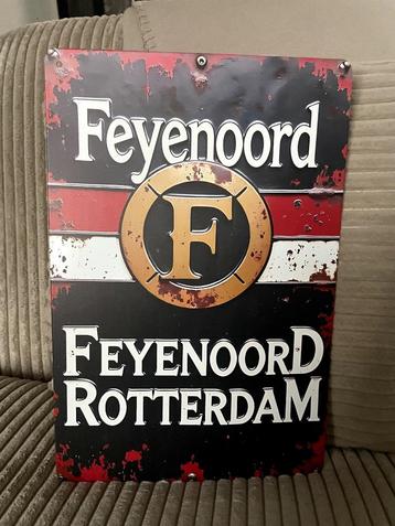 Feyenoord , metalen tekstbord (Old Look) beschikbaar voor biedingen