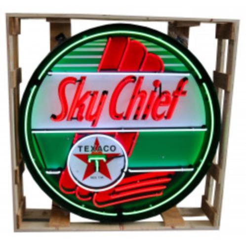 Sky Chief texaco XL neon & veel andere showroom garage neons, Verzamelen, Merken en Reclamevoorwerpen, Nieuw, Lichtbak of (neon) lamp