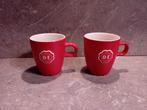 Douwe Egberts kopjes 16-delig - kleurverschillen, Huis en Inrichting, Keuken | Servies, Ophalen, Gebruikt, Keramiek, Effen