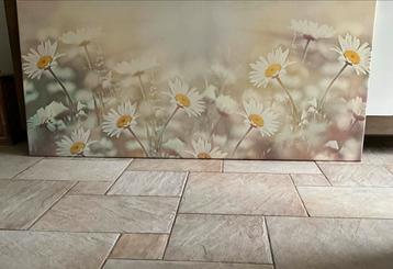 Groot Madelief Schilderij - 180x80cm beschikbaar voor biedingen