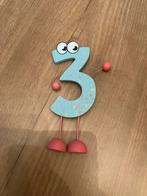 Houten cijfer 3 met oogjes, Ophalen of Verzenden, Zo goed als nieuw, Knutselen