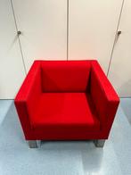 Fauteuil rood luxe 2 stuks, Huis en Inrichting, Fauteuils, 75 tot 100 cm, Stof, 75 tot 100 cm, Zo goed als nieuw