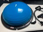 ‘Bosu’ balance trainer met elastieken - balancetrainer, Sport en Fitness, Fitnessmaterialen, Ophalen, Zo goed als nieuw, Buik