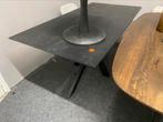 Tafel massief mango hout 160x80 stalen matrixpoot, Huis en Inrichting, Tafels | Eettafels, Ophalen, Nieuw, 50 tot 100 cm, Vijf personen of meer