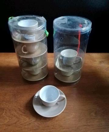 Siaki stoneware kopje + schotel espresso set (5 beschikbaar) beschikbaar voor biedingen