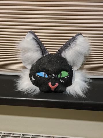 therian mask zwarte kat beschikbaar voor biedingen