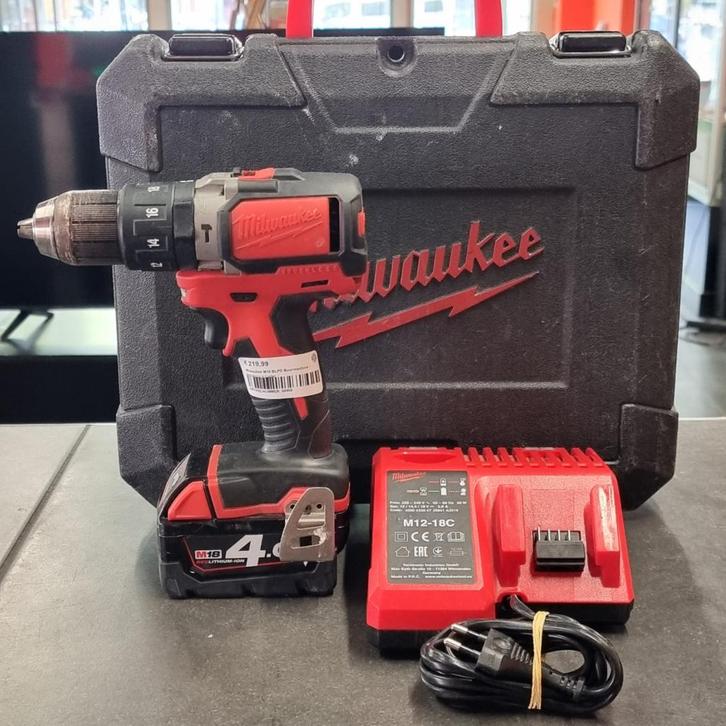 Milwaukee M18 BLPD Boormachine | Incl Accu + Lader, Doe-het-zelf en Verbouw, Gereedschap | Boormachines, Gebruikt