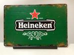 Heineken bier metalen reclamebord (Old Look), Verzamelen, Biermerken, Ophalen of Verzenden, Nieuw, Reclamebord, Plaat of Schild