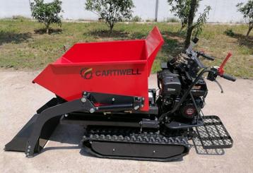 Rupsdumper met schaarfunctie en eigen schep beschikbaar voor biedingen