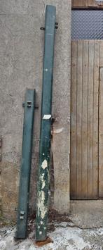 Twee poortstaanders (ijzer gecoat), Ophalen, Gebruikt, IJzer, Minder dan 3 meter