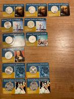 12 coincards zilver, onder de spotprijs, Koningin Beatrix, Zilver, Euro's, Ophalen of Verzenden