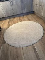 Vloerkleed IKEA laagpolig rond, Huis en Inrichting, Stoffering | Tapijten en Kleden, Ophalen, Rond, Zo goed als nieuw, Crème