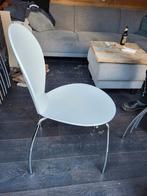 Witte stoelen te koop, Huis en Inrichting, Stoelen, Gebruikt, Wit, Ophalen