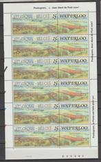 België 1990 Slag van Waterloo 1815-1990 vel plaat 1 **, Postzegels en Munten, Orginele gom, Ophalen of Verzenden, Postfris, Postfris